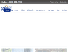 Tablet Screenshot of chapinpediatrics.com